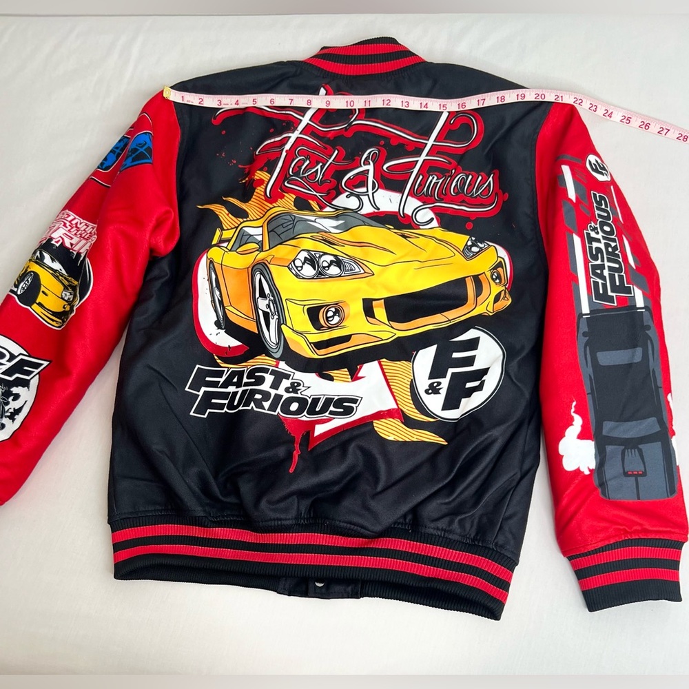 Fast And The Furious  Letterman Wool Mens Jacket Size Large New - Picture 5 of 11